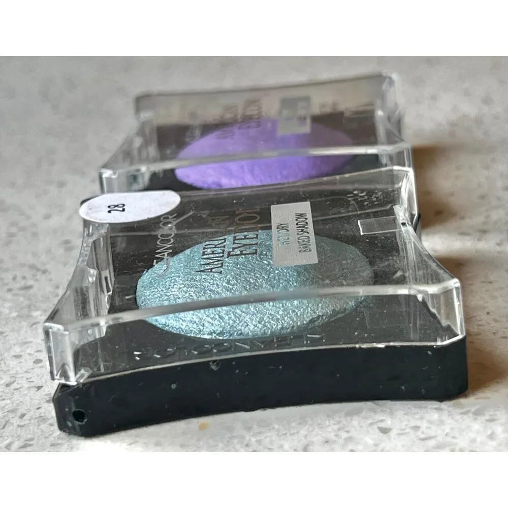 Kleancolor American Eyecon Wet/Dry Baked Shadow Set Glitter Purple & Teal